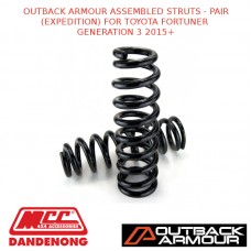 OUTBACK ARMOUR ASSEMBLED STRUTS - PAIR (EXPEDITION) FOR TOYOTA FORTUNER GENERATION 3 2015+